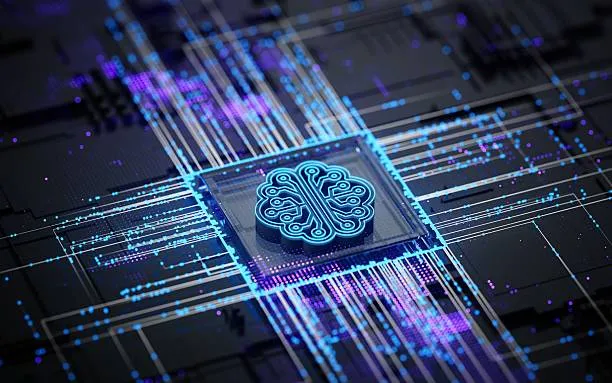 Абстрактная визуализация искусственного интеллекта